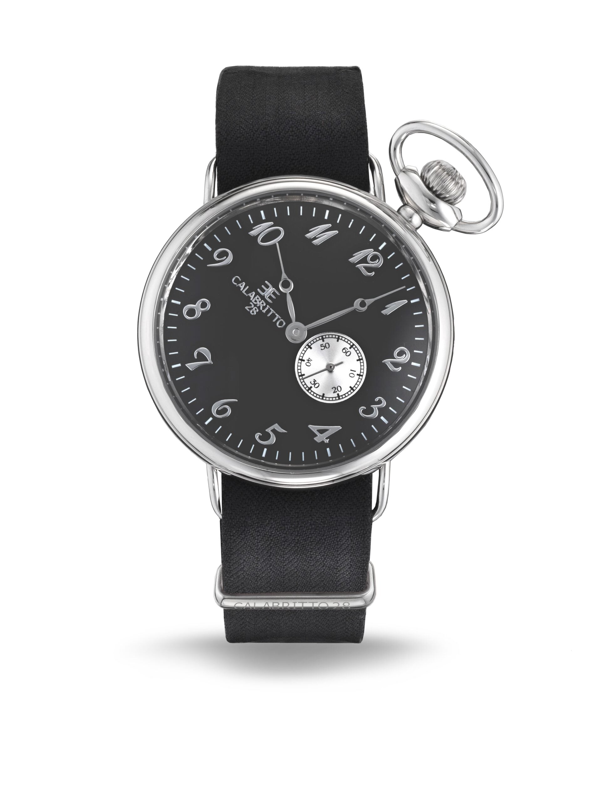 Orologio 42 Mm Nero Spigato Nero