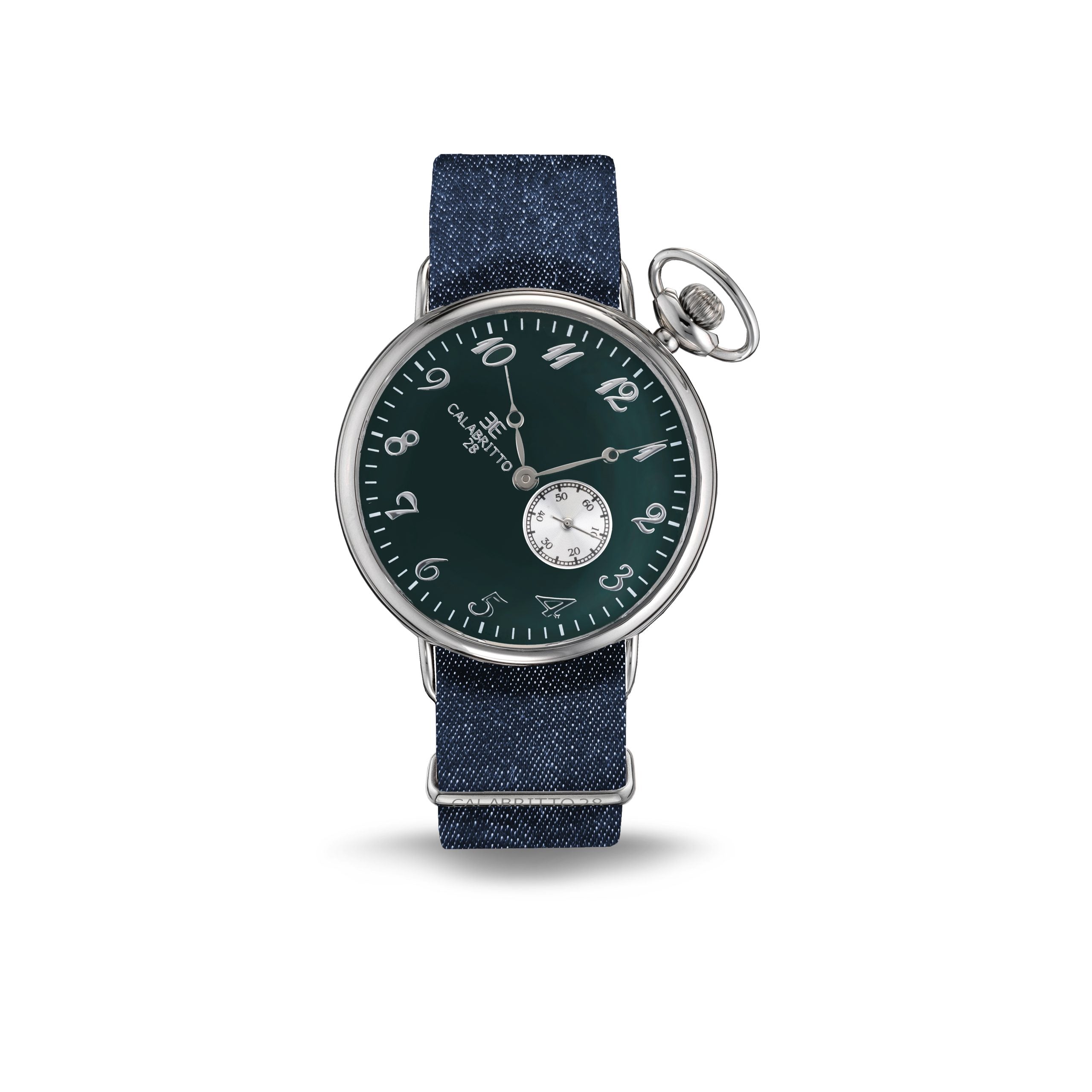 Orologio 42 Mm Verde Denim Blu