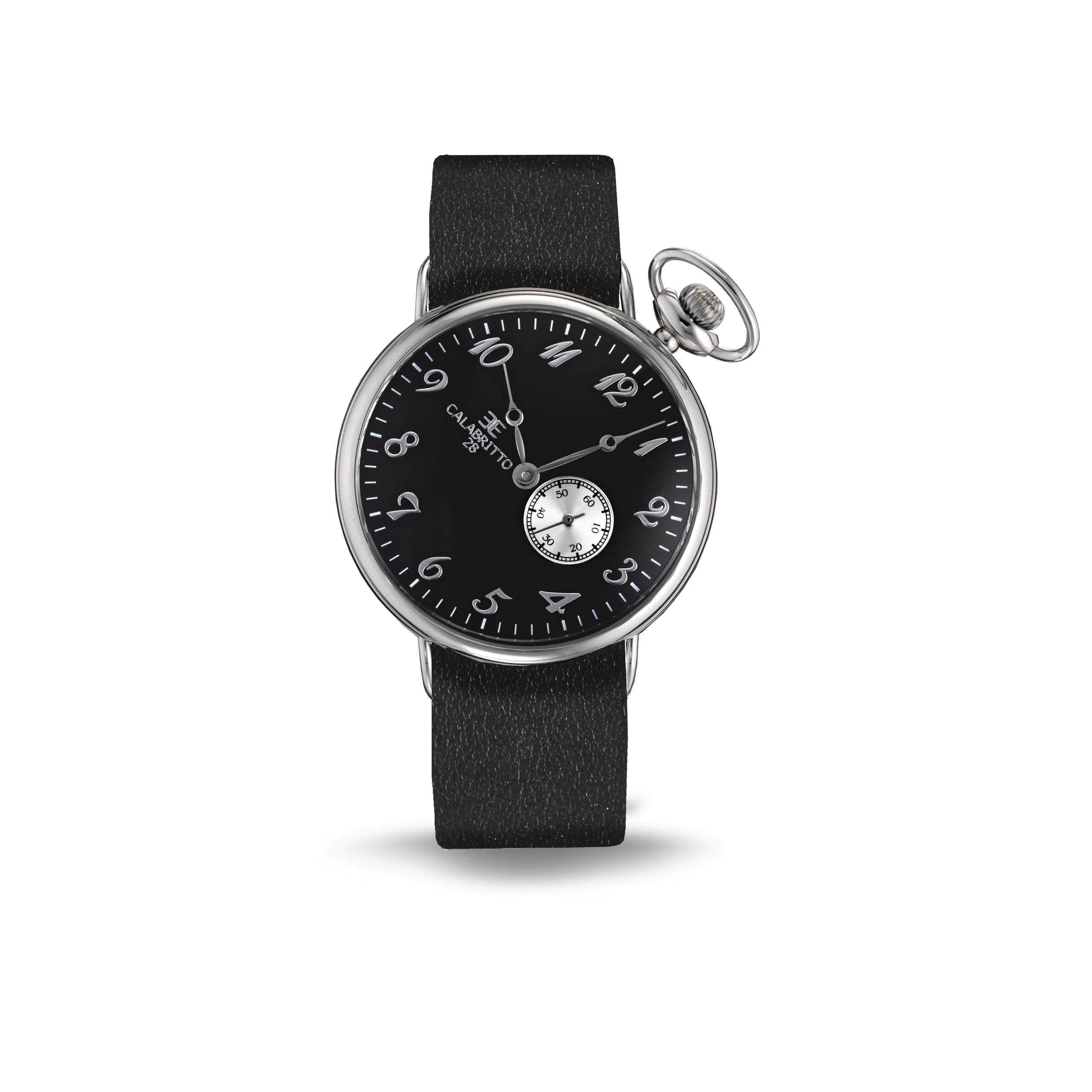 Orologio 42 Mm Nero Vitello Nero