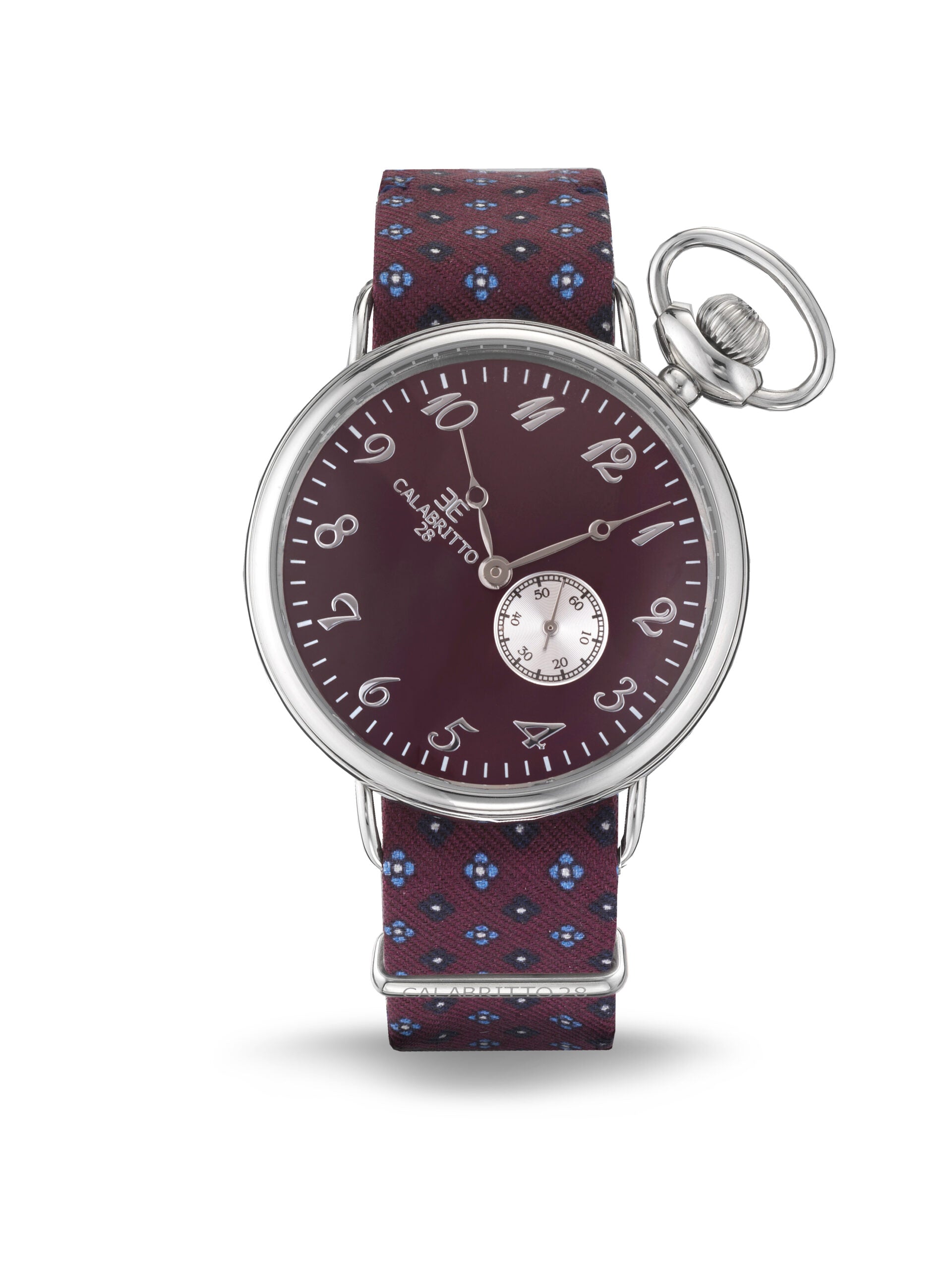 Orologio 42 Mm Borgogna Arcamone Viola Blu