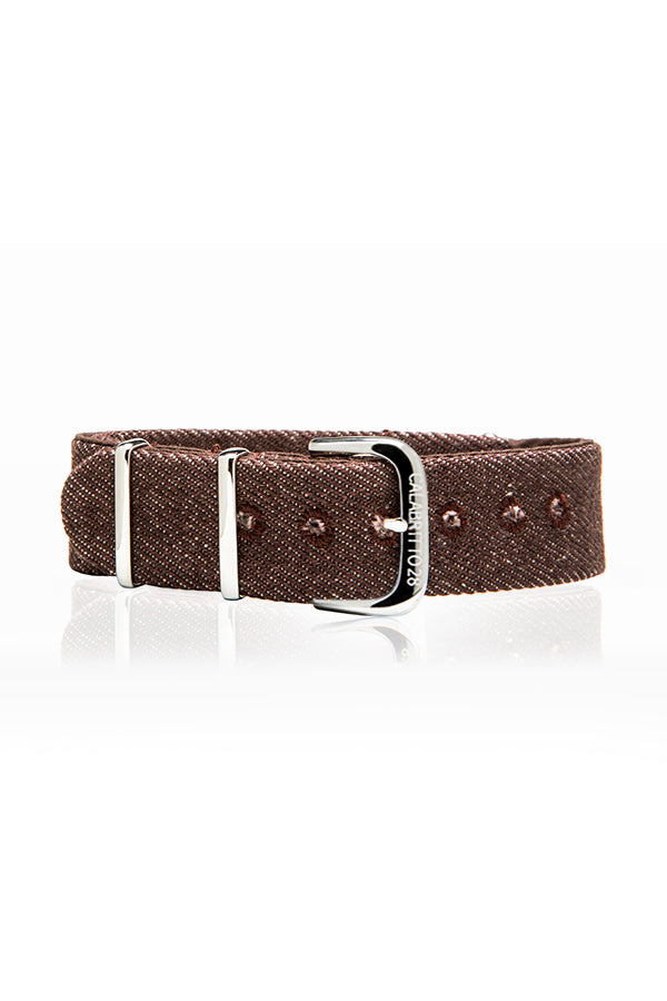 Cinturino Denim Marrone