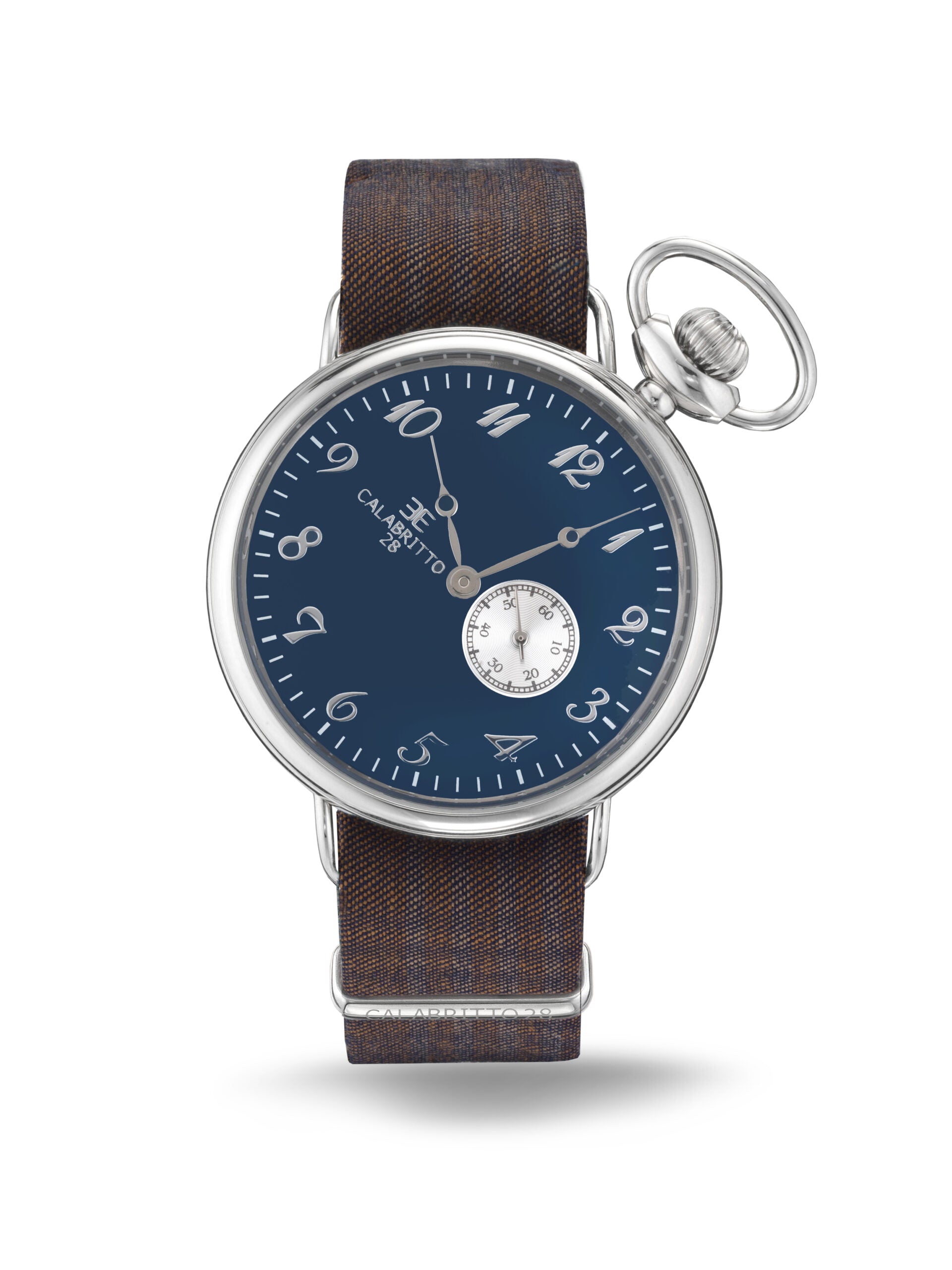 Orologio 42 Mm Blu Tartan Marrone
