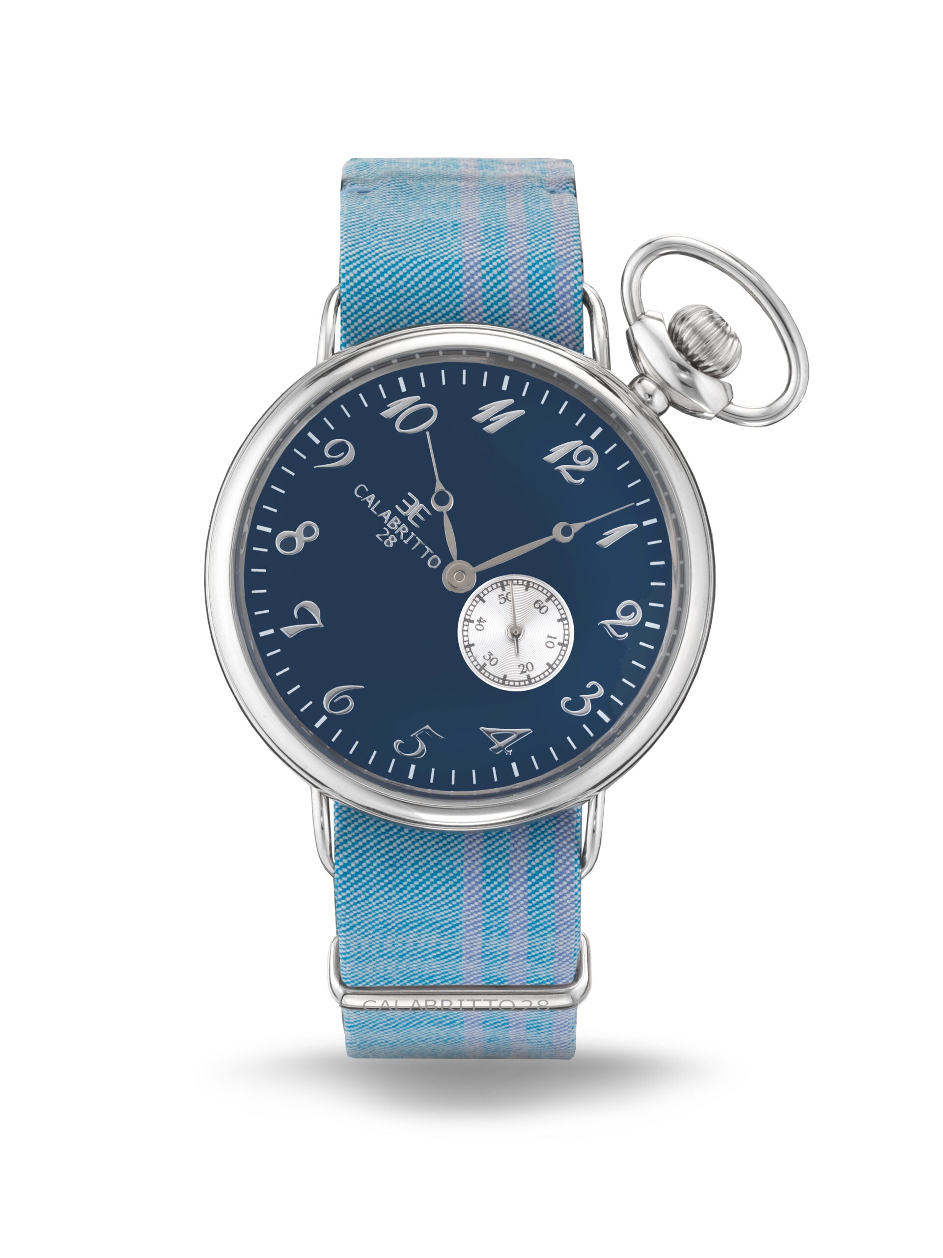 Orologio 42 Mm Blu Tartan Azzurro