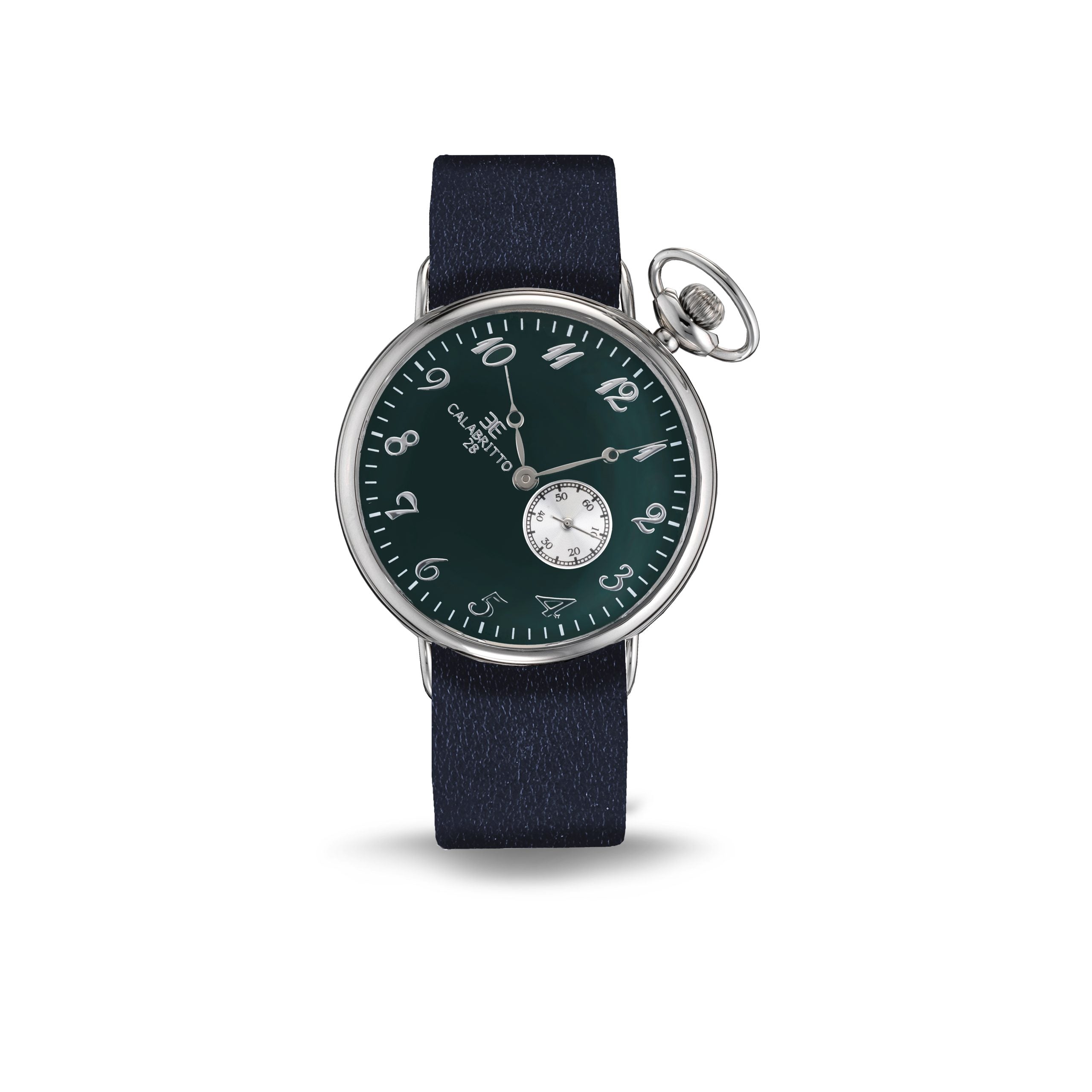 Orologio 42 Mm Verde Vitello Blu