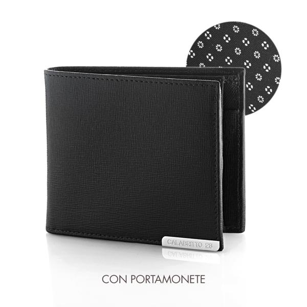Portafoglio Monete In Pelle Raimondo Nero