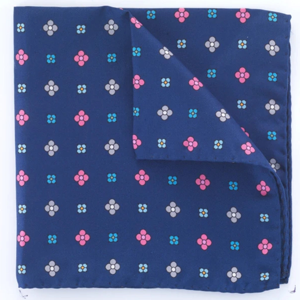 Pochette Big Flower Blu