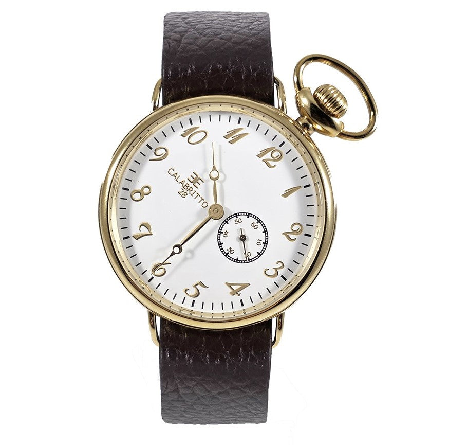 Orologio 42mm Gold Martellata Testa Di Moro