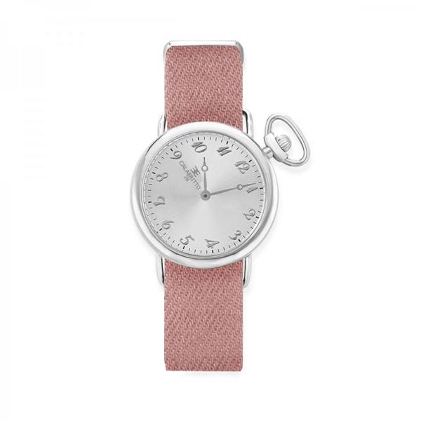 Orologio 32mm  Silver Grey Denim Rosa
