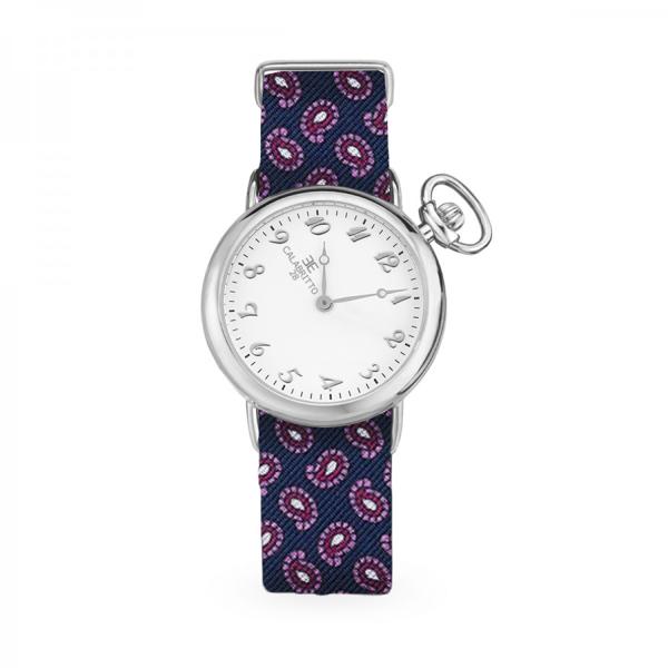 Orologio 32mm Silver Paisley Blu Viola