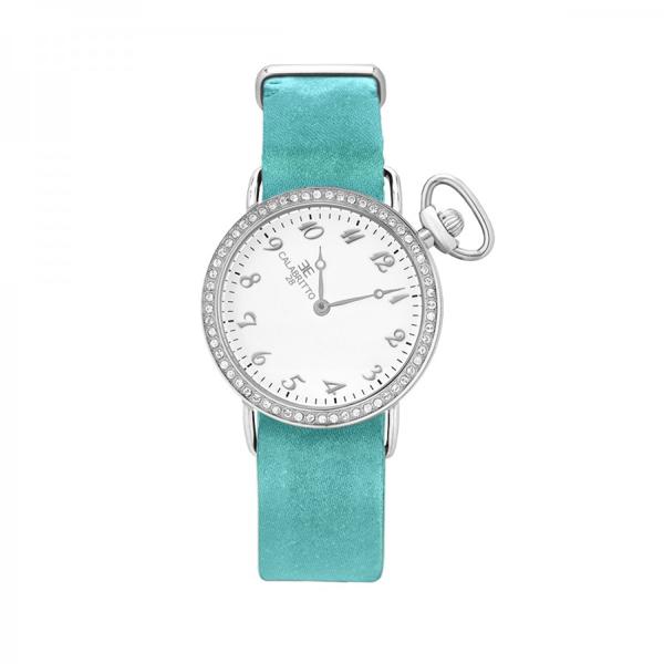 Orologio 32mm  Silver Brill Raso Turchese