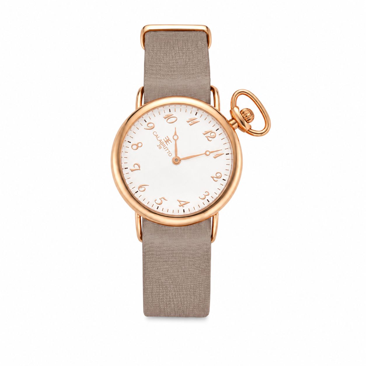 Orologio 32mm  Rose Madreperla Saffiano Nude