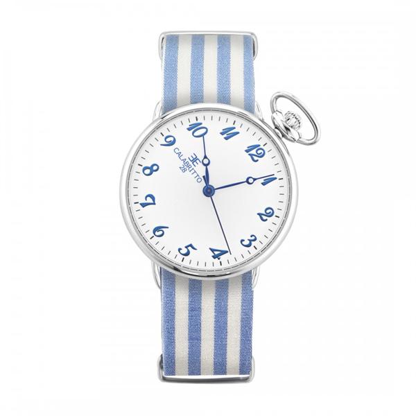 Orologio 40mm Righe Azzurro