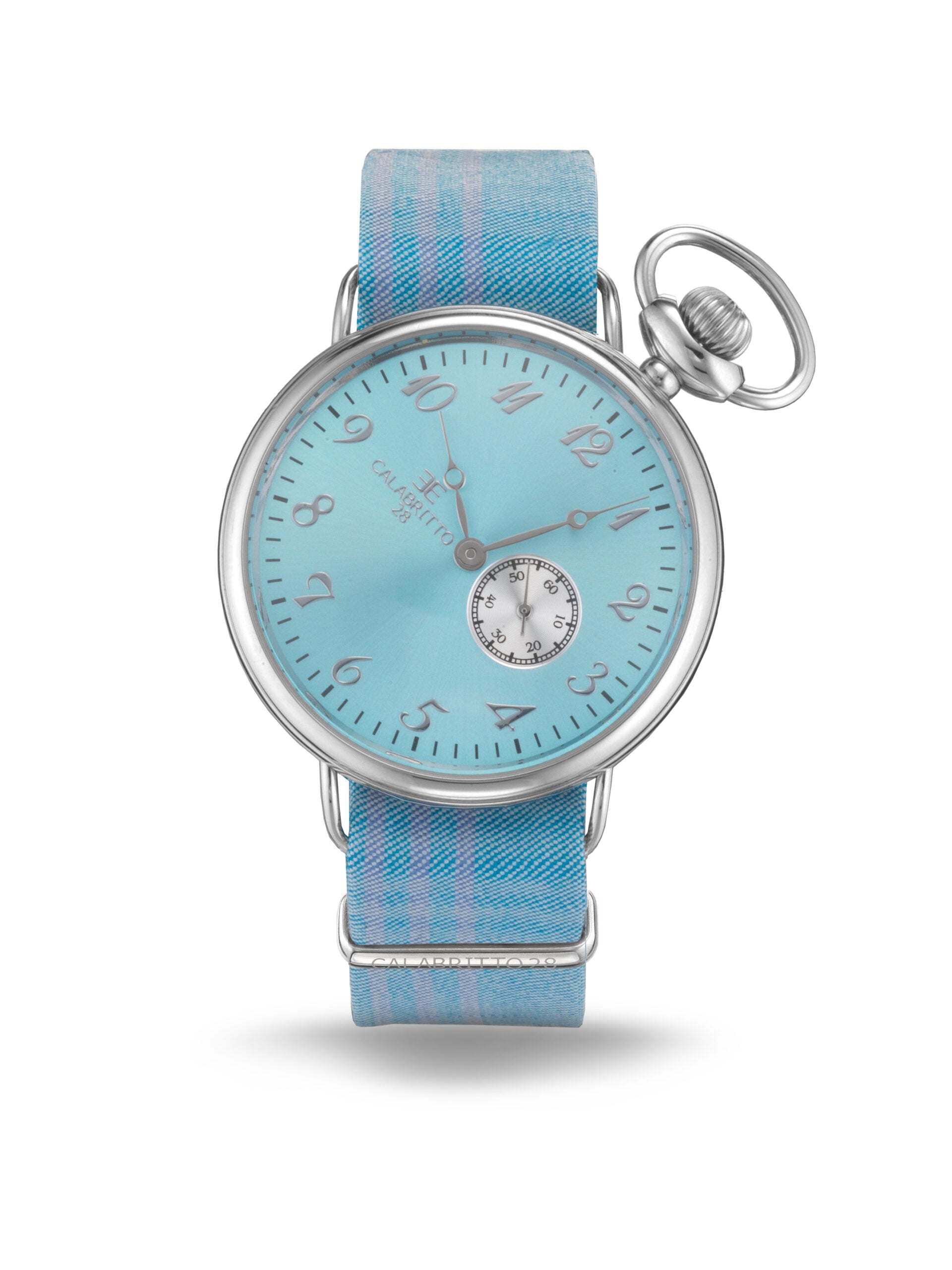 Orologio 42 Mm Azzurro Tartan Azzurro