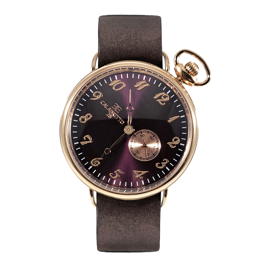 Orologio 42mm Rose Borgogna Longbeach Chocolate