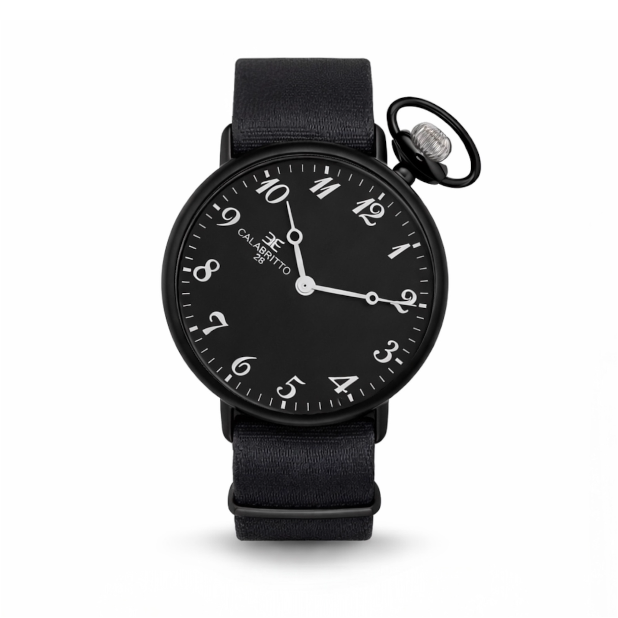 Orologio 40mm Black Vitello Nero