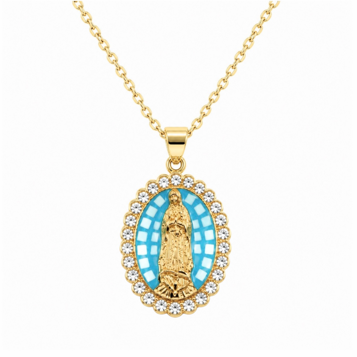 Collana Miracolosa Mosaico Azzurro