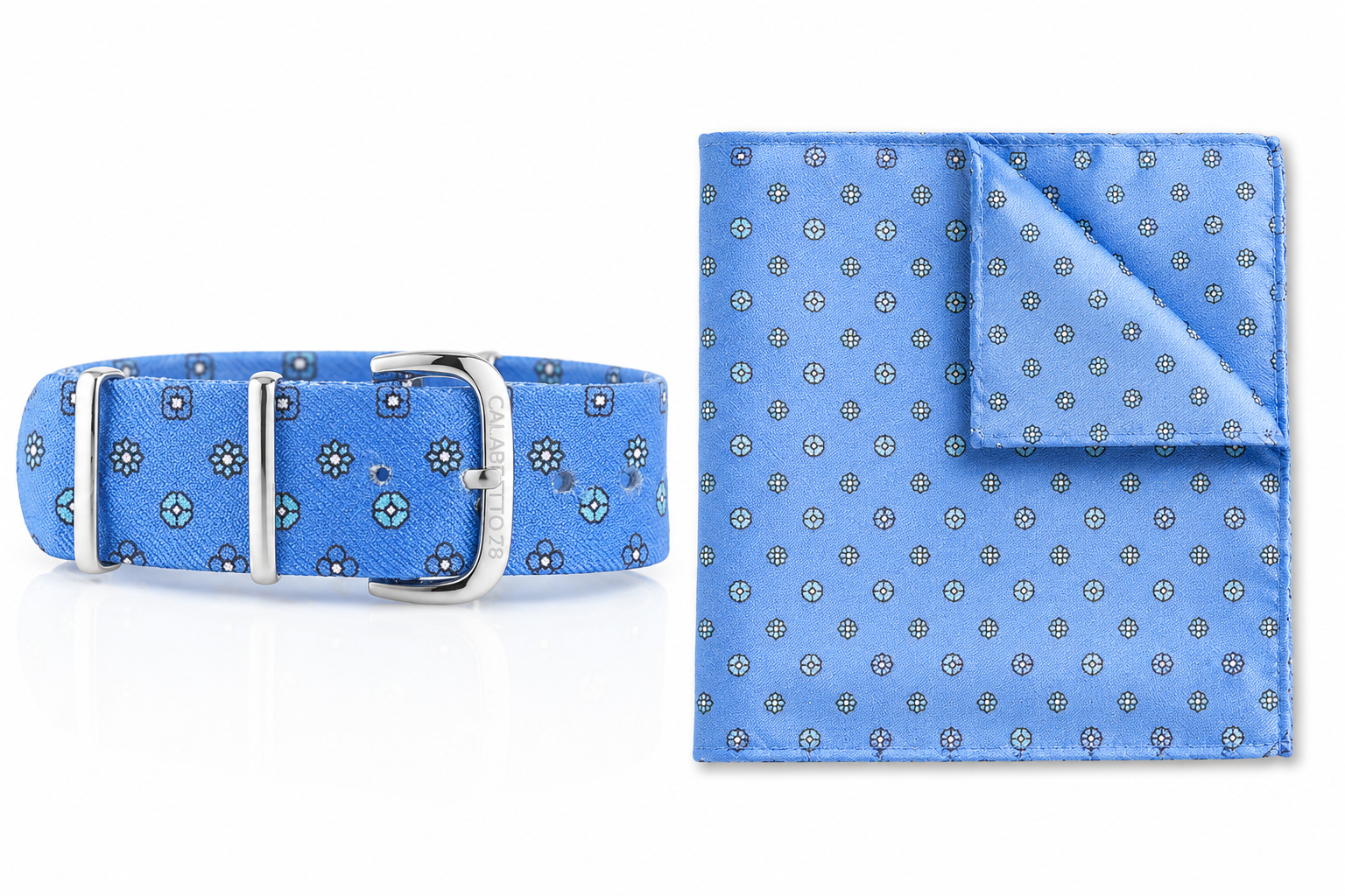 Kit Combo Cinturino & Pochette Bellucci Azzurro