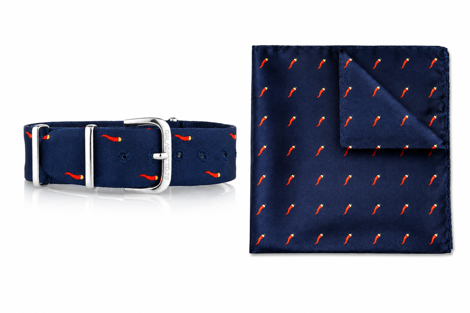 Kit Combo Cinturino & Pochette Delgado Blu