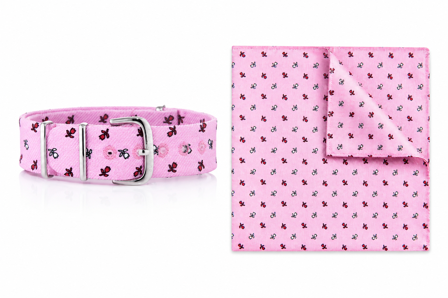 Kit Combo Cinturino & Pochette Palmieri Rosa-Rosso