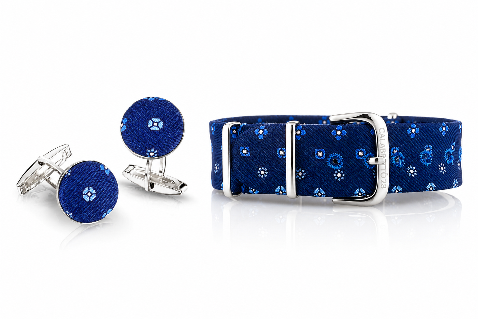 Kit Combo Gemelli & Cinturino  Bellucci Blu