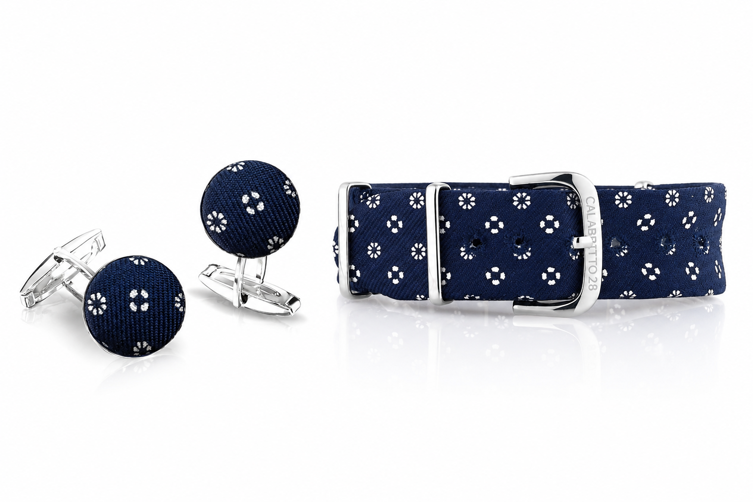 Kit Combo Gemelli & Cinturino Raimondo Blu