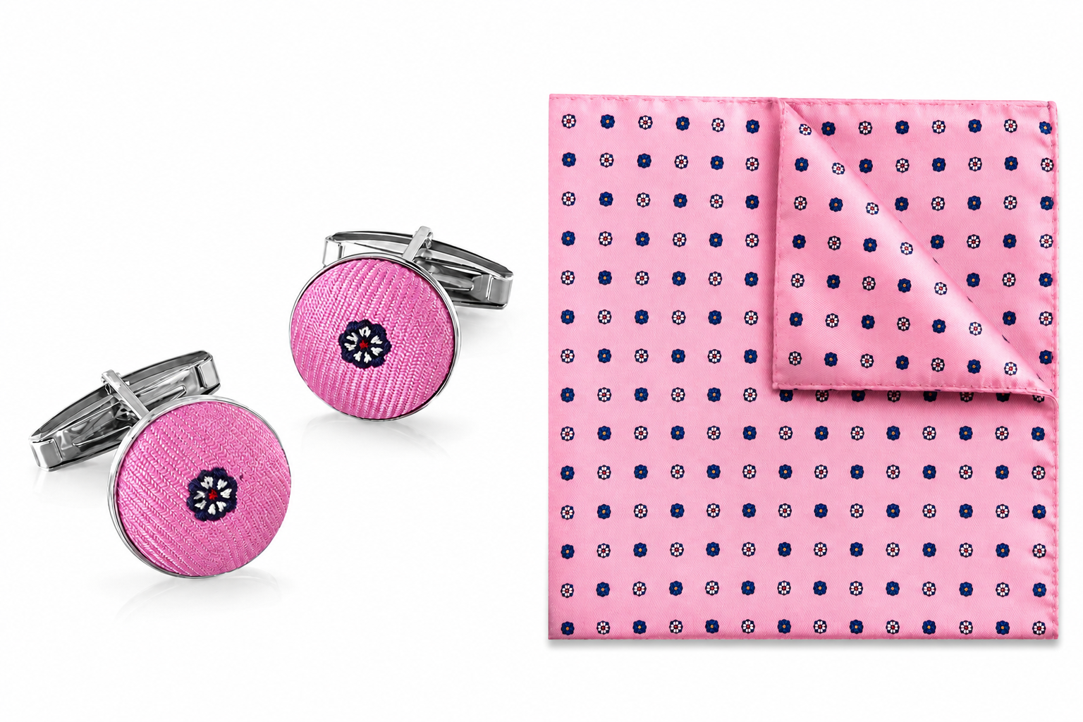 Kit Combo Gemelli & Pochette Carafa Rosa
