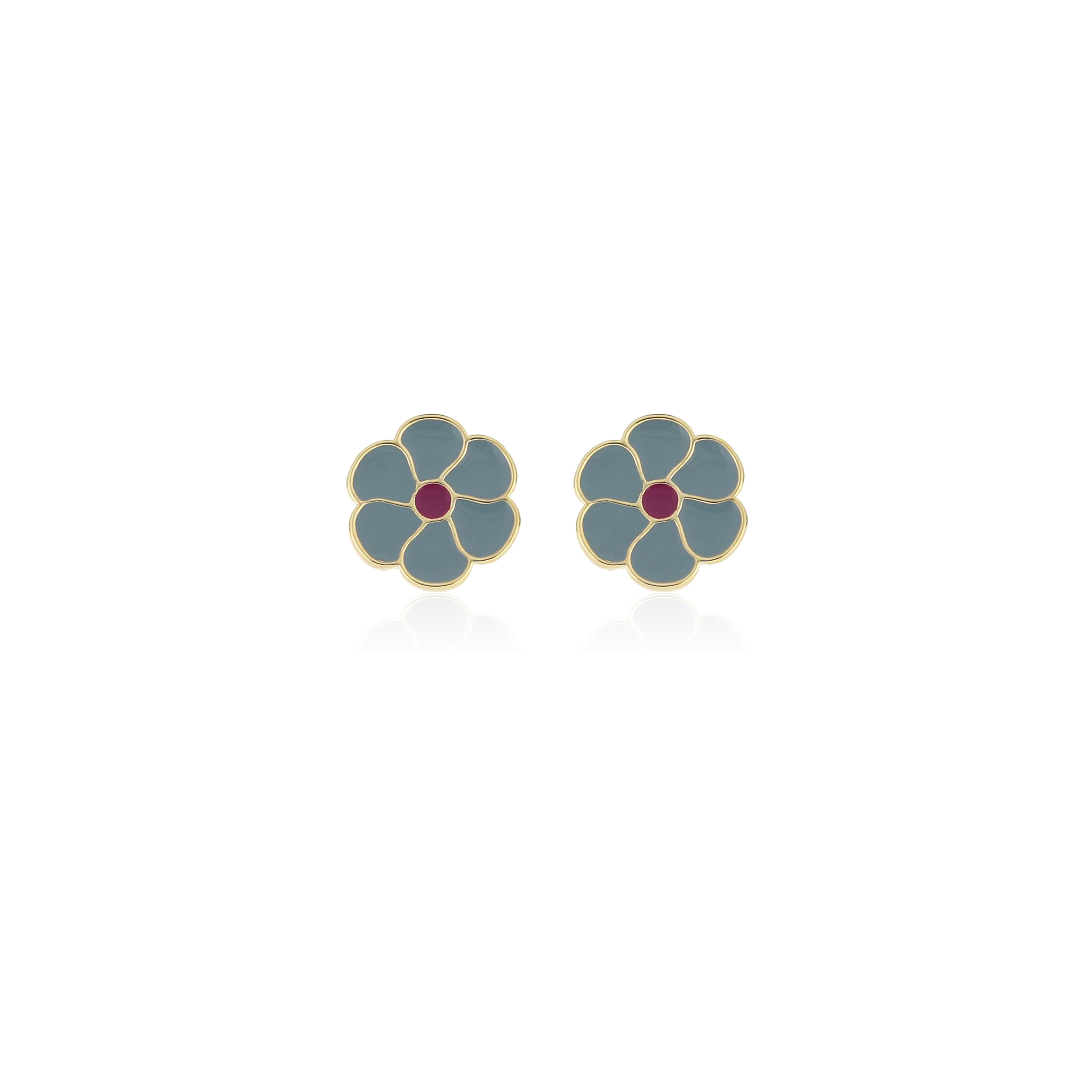 Orecchini Bloom Grigio Polvere