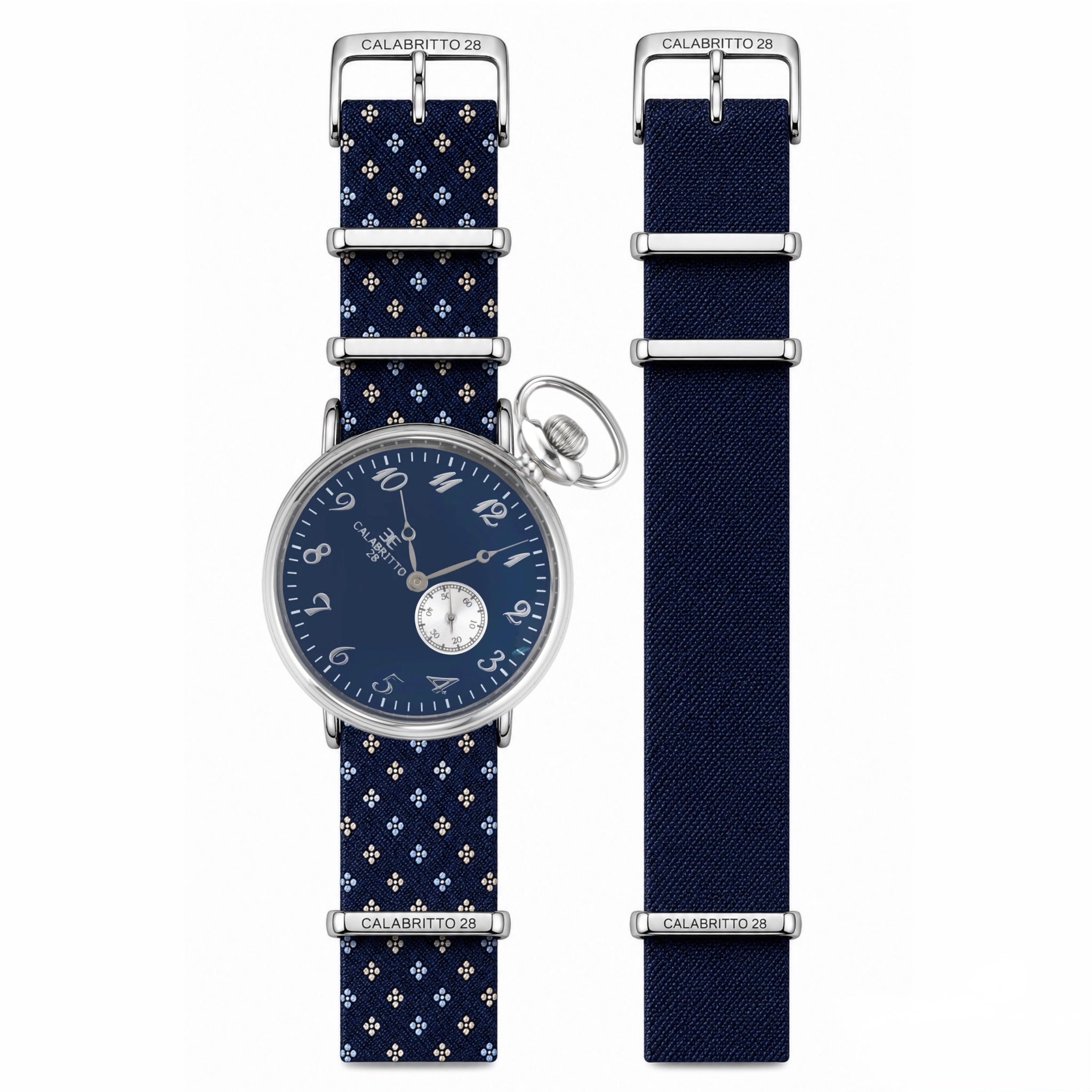 KIT Orologio 42mm Blu Arcamone Blu - Beige / Iorioi Blu