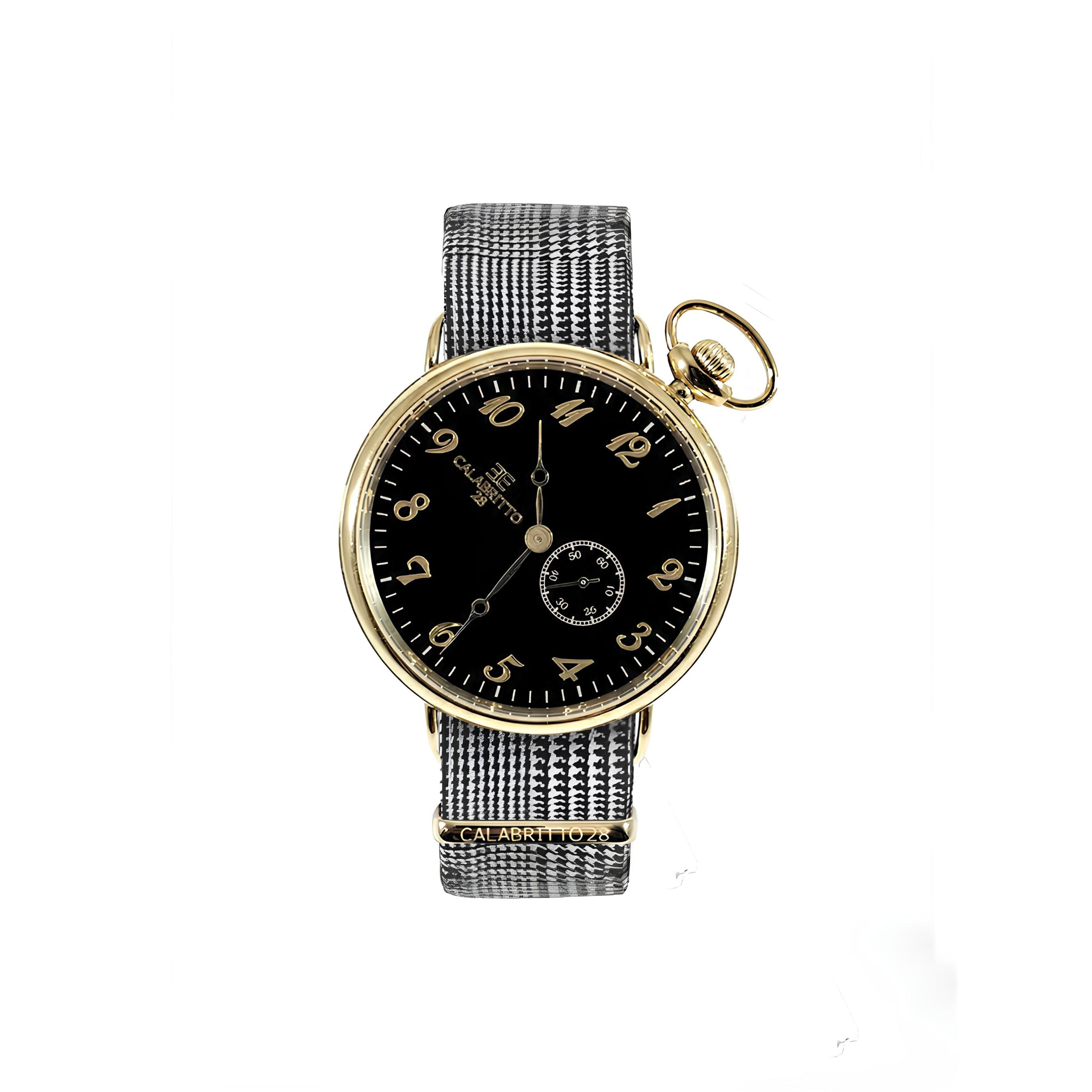 Orologio 42 Gold Nero Galles