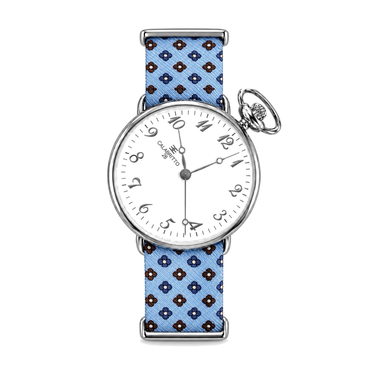 Orologio 40mm Arcamone Azzurro Marrone
