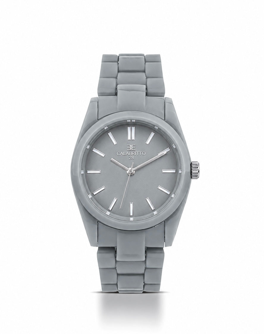 Orologio Plastic Grigio
