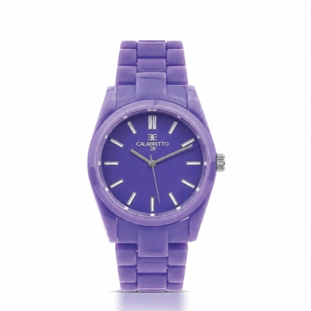 Orologio Plastic Viola