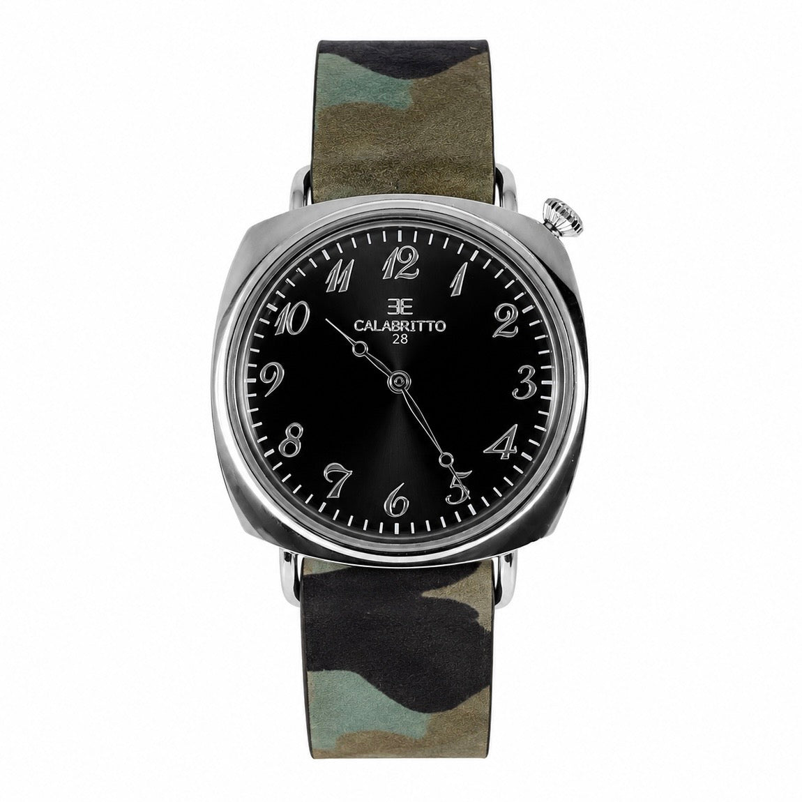 Orologio Tonneau Nero Nappa Camouflage