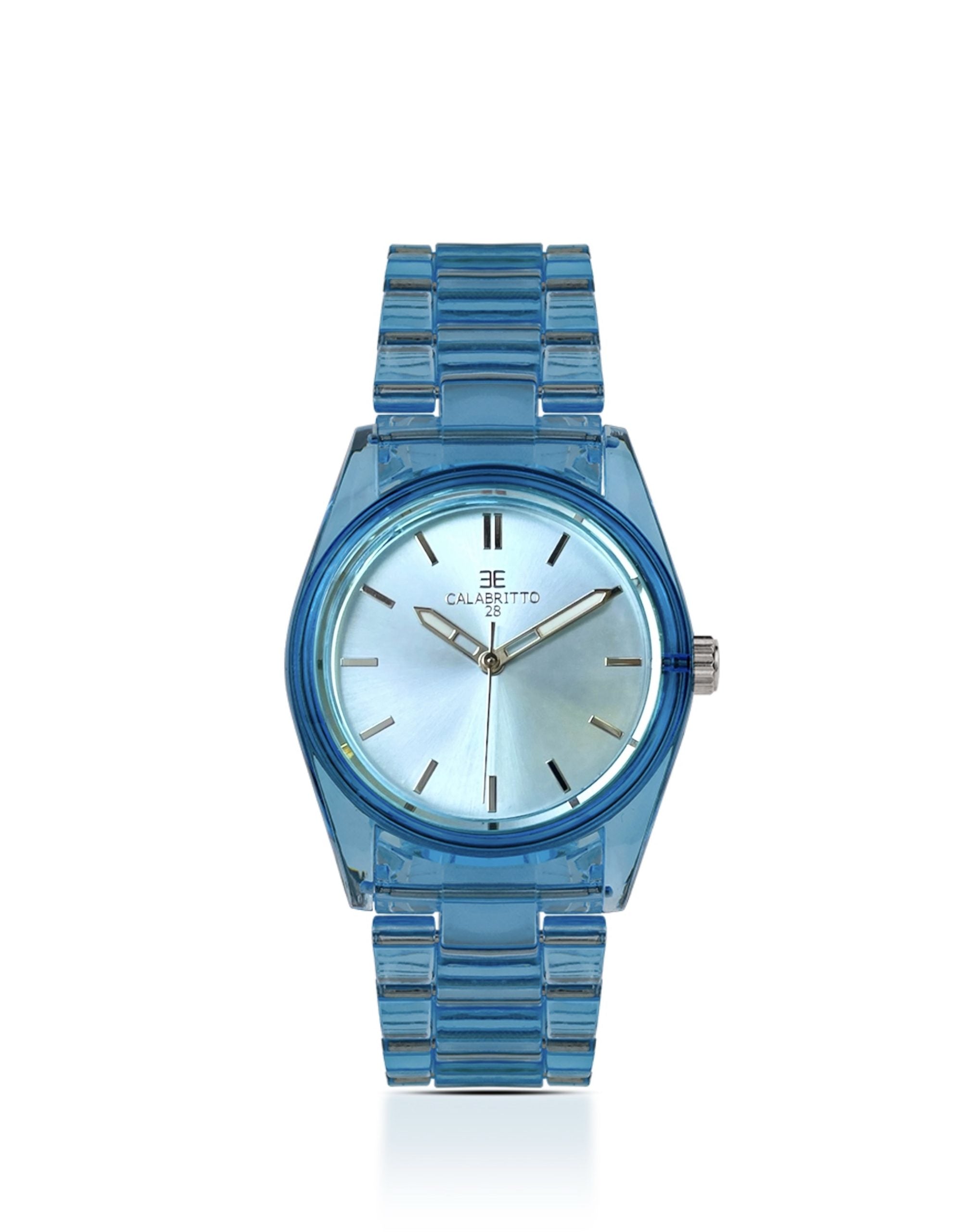 Orologio Transparent Azzurro