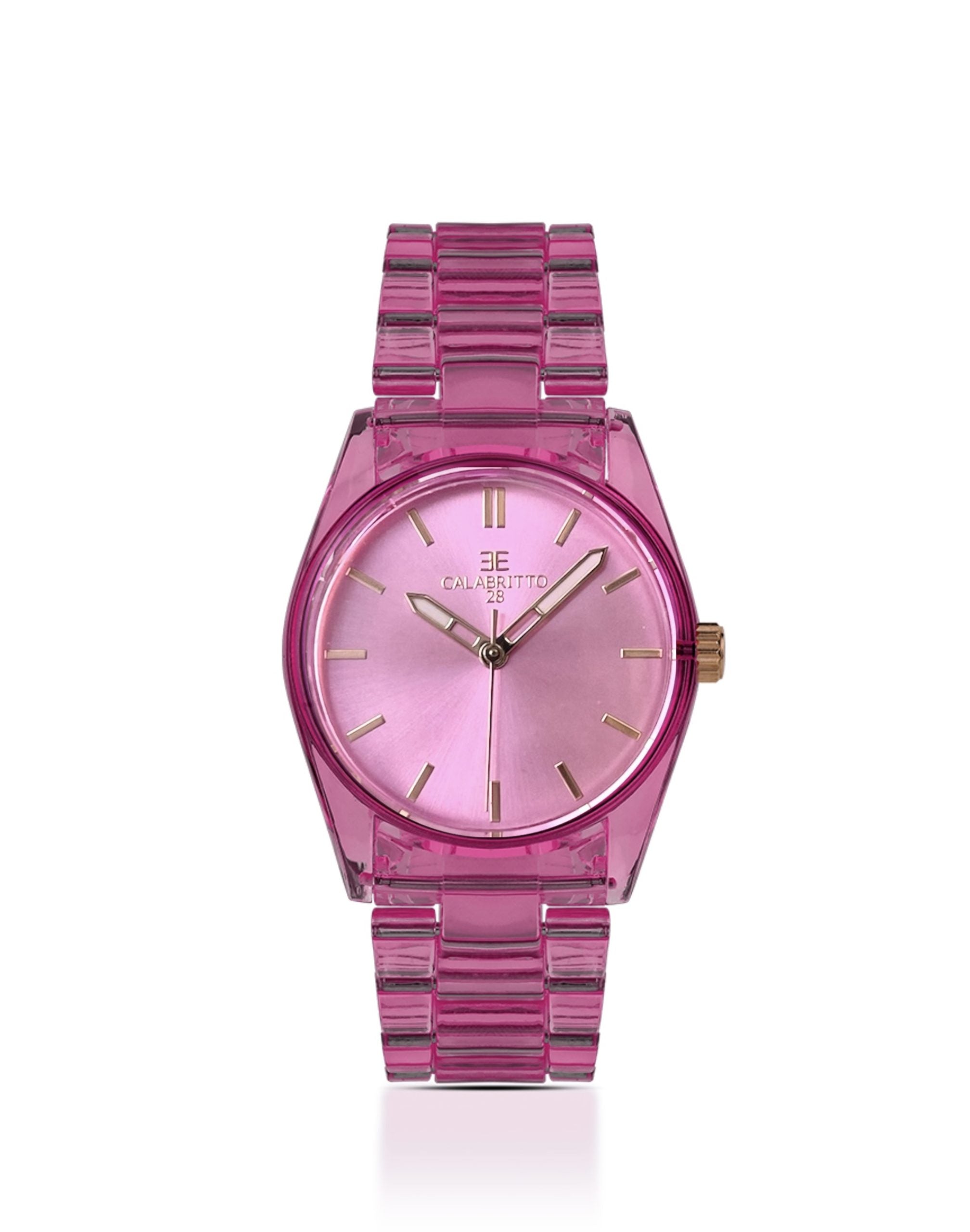 Orologio Transparent Fucsia