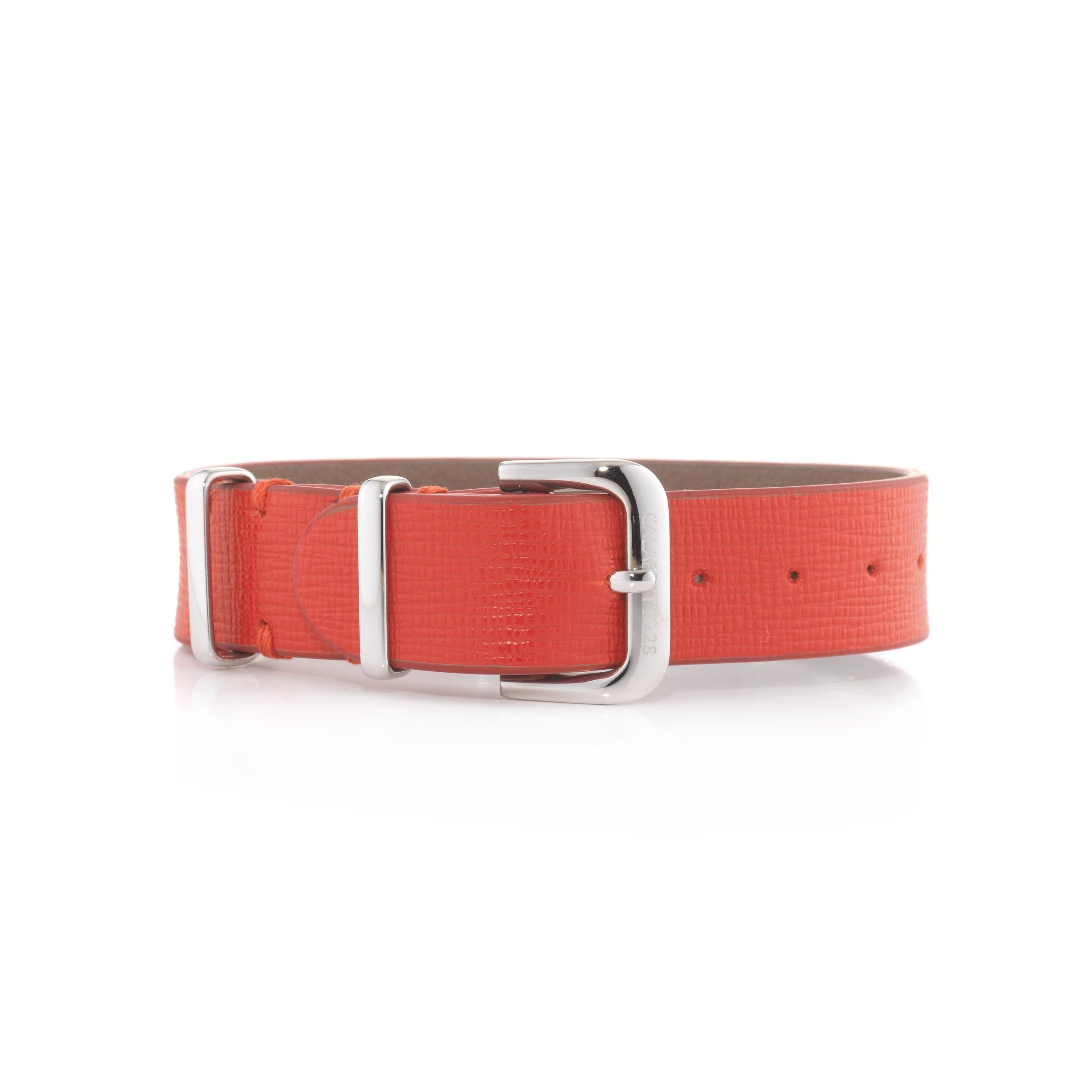 Cinturino Saffiano Rosso 16mm