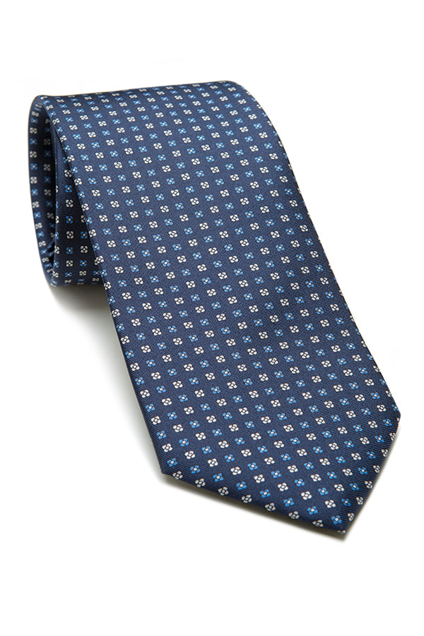 Cravatta Arcamone Blu-Beige