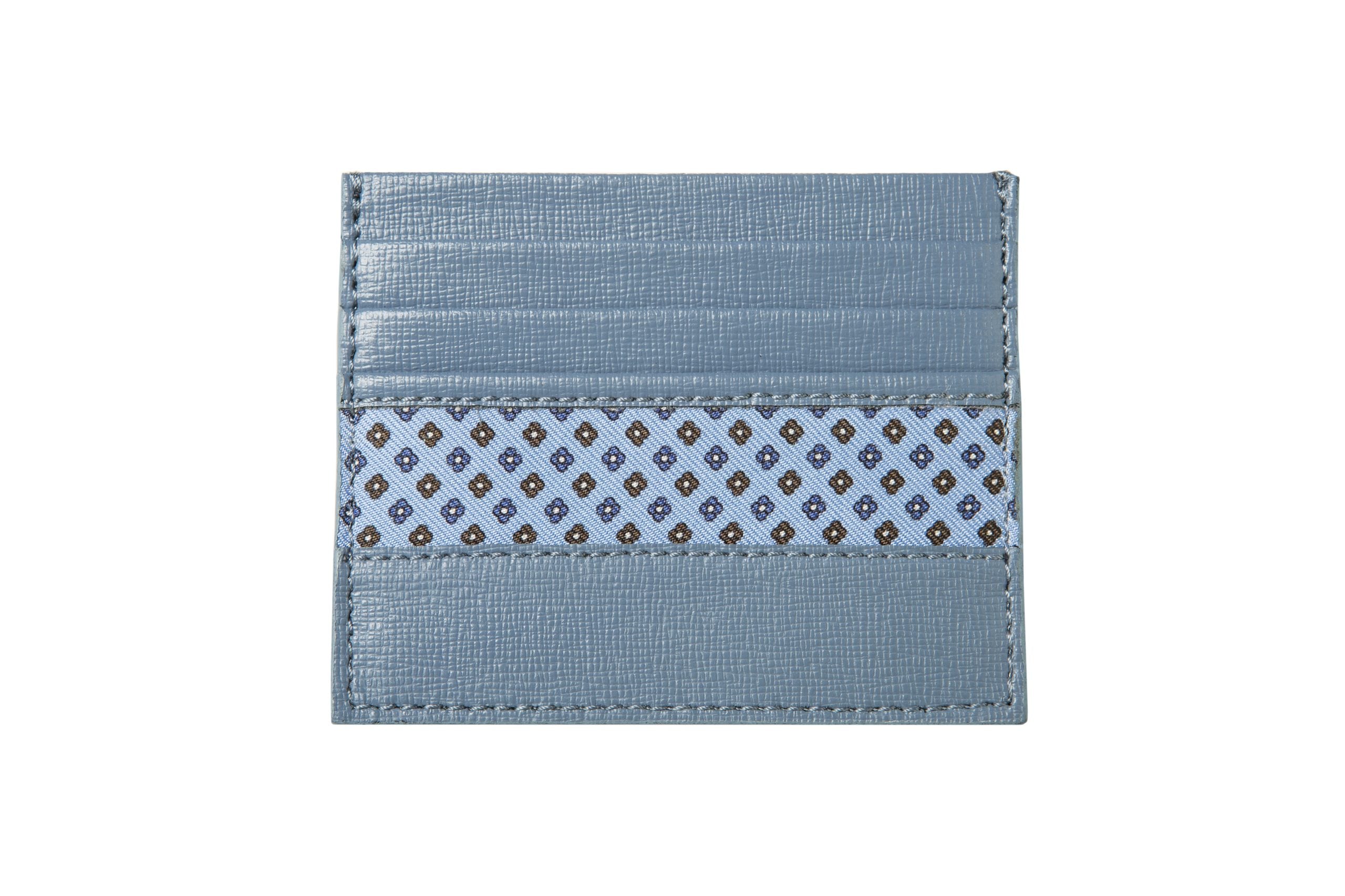 Portacarte Arcamone Azzurro-Marrone