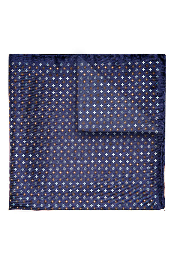 Pochette Arcamone Blu-Marrone