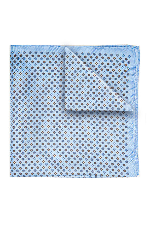 Pochette Arcamone Azzurro-Marrone