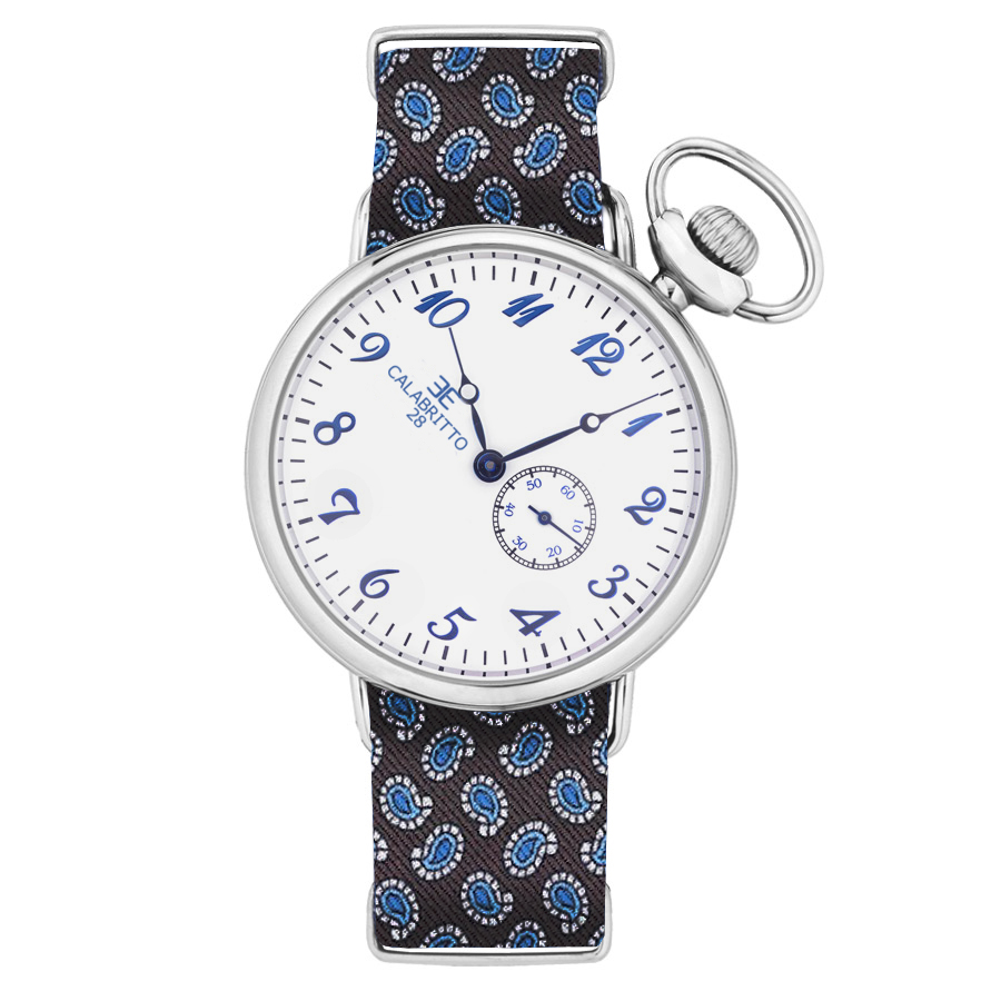 42MM PAISLEY MARRONE- AZZURRO